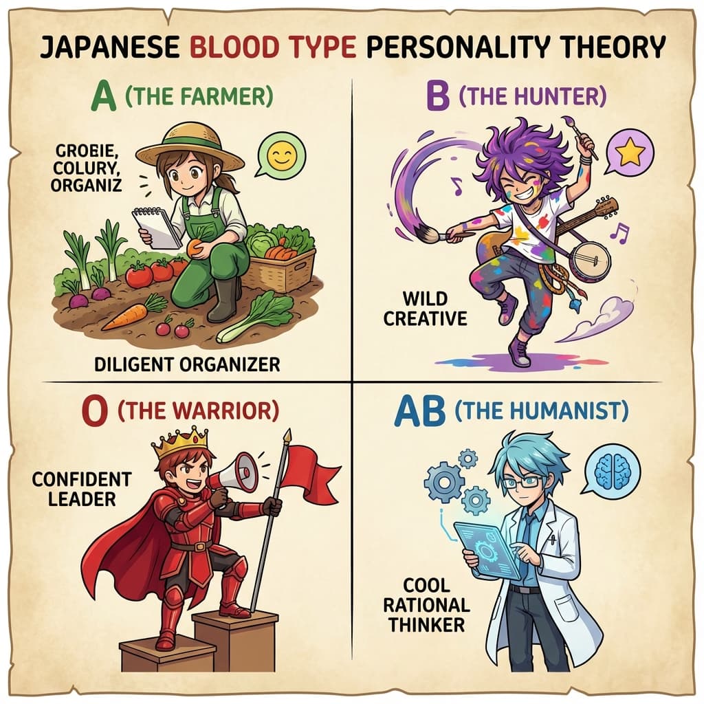 Japanese Culture Blood Type Personality Theory Explained