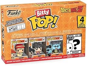 Funko Bitty POP! Dragon Ball Z, 4-Pack - Gohan, Raditz, Piccolo, and a Surprise Mystery Mini Figure 