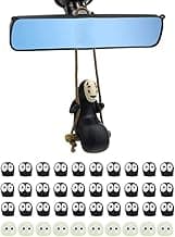 Studio Anime Merch Car Accessories Set - 1 Faceless Male Car Pendant and 40 Soot Sprites Car Rearvie