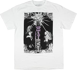 Death Note Men's L vs Light Character Design Graphic T-Shirt
