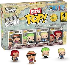 Funko Bitty Pop! One Piece - Monkey D. Luffy, Roronoa Zoro, Axe Hand Morgan, and A Surprise Mystery