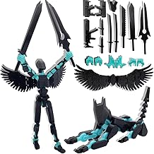 masijssa T13 3D Action Figures Set Titan 13 Action Figure Dummy 3D Printed Robo Multi-Jointed Movabl