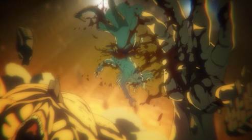 eren titan mange willy dans Shingeki No Kyojin S4 Ep6
