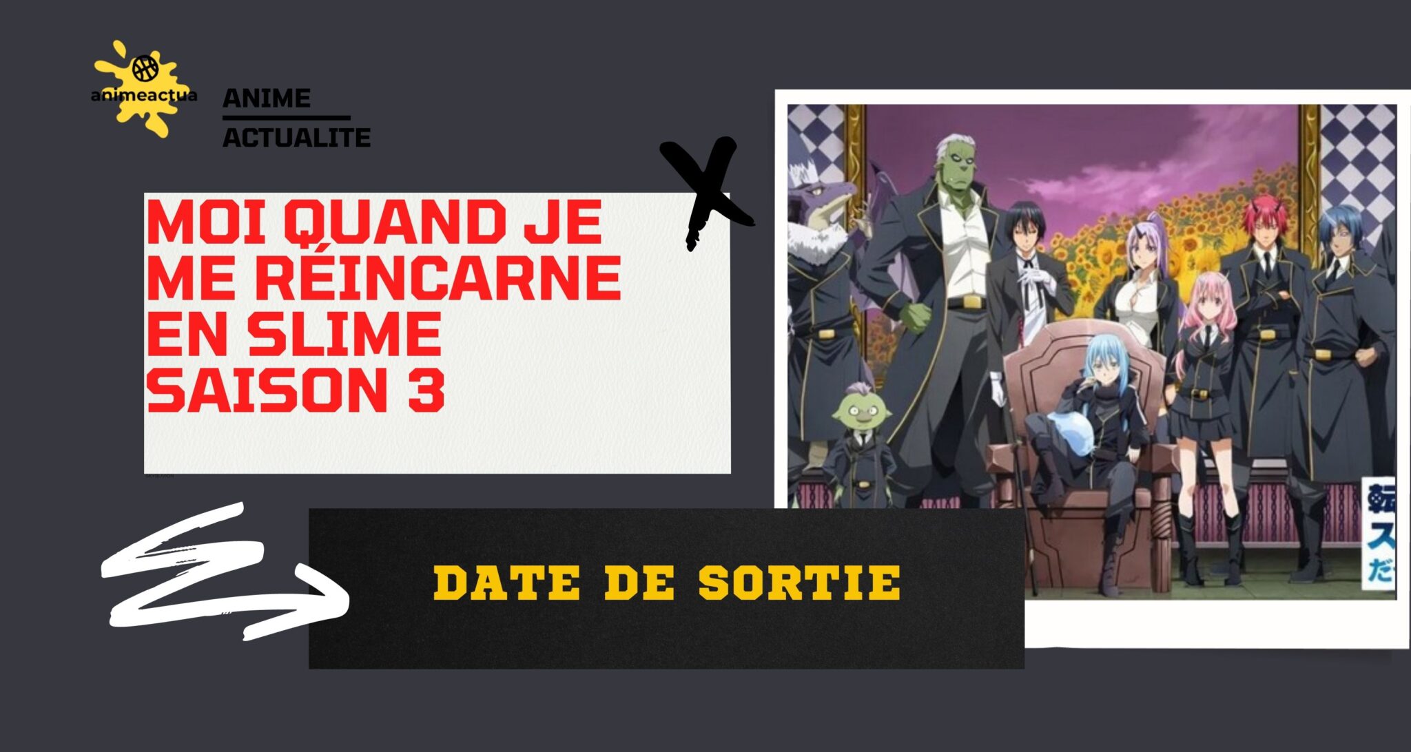 Moi Quand Je Me Réincarne En Slime Saison 3 Date moi quand je me réincarne en slime saison 3 Date De Sortie