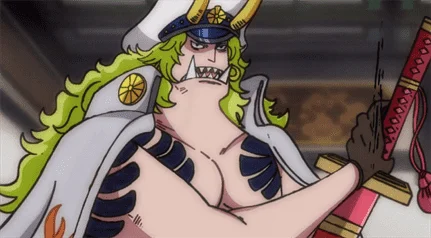One Piece Top 10 des ennemis les plus puissants 2 Sasaki, l'un des Tobi Roppo des Beast Pirates (Image via Toei Animation, One Piece)